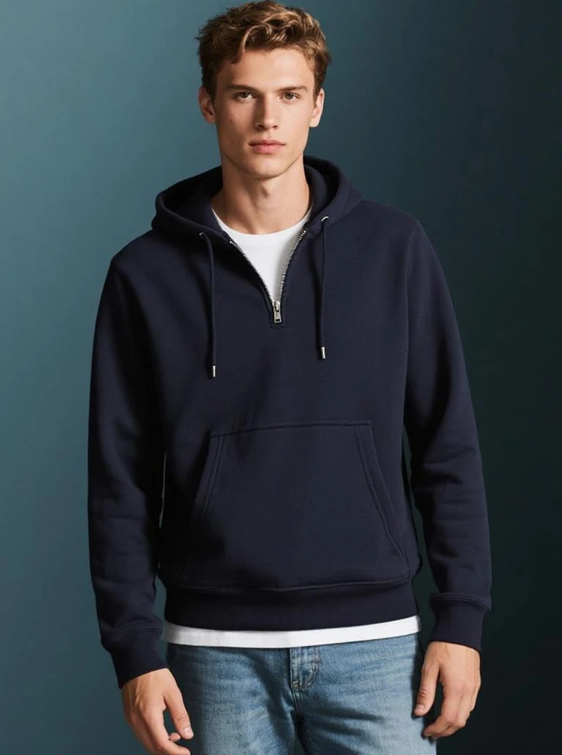hoodie quarter zip hoodie