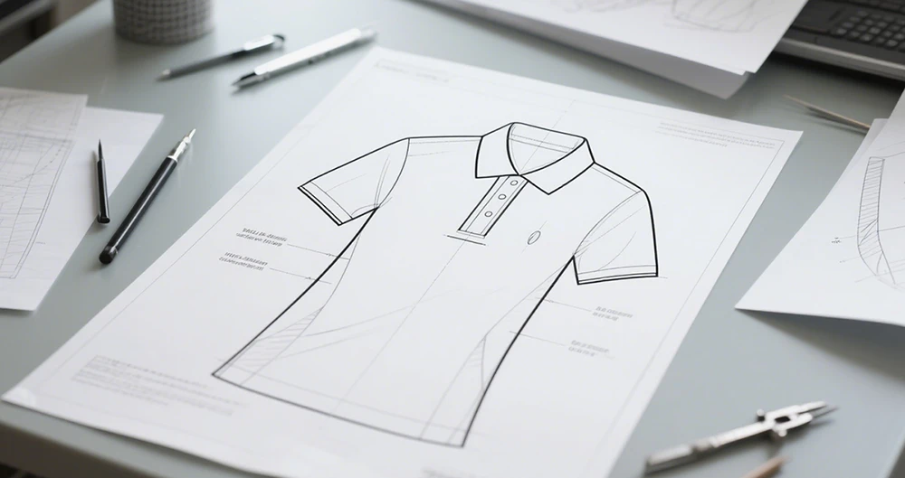 polo shirt production design phase