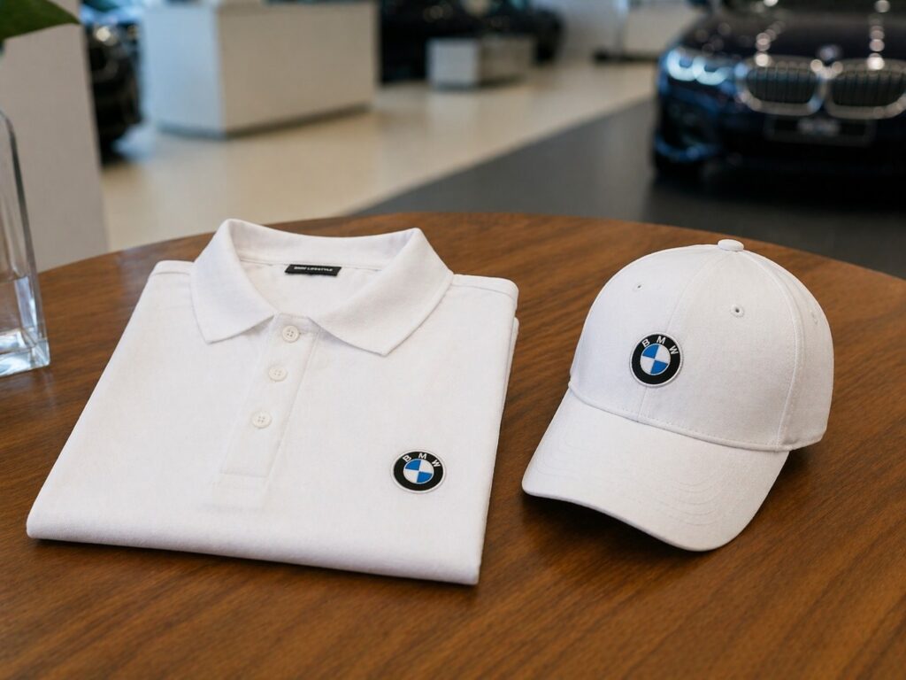 BMW Promotional Polo Shirts & Custom Embbroidered Caps – Premium Corporate Apparel Case