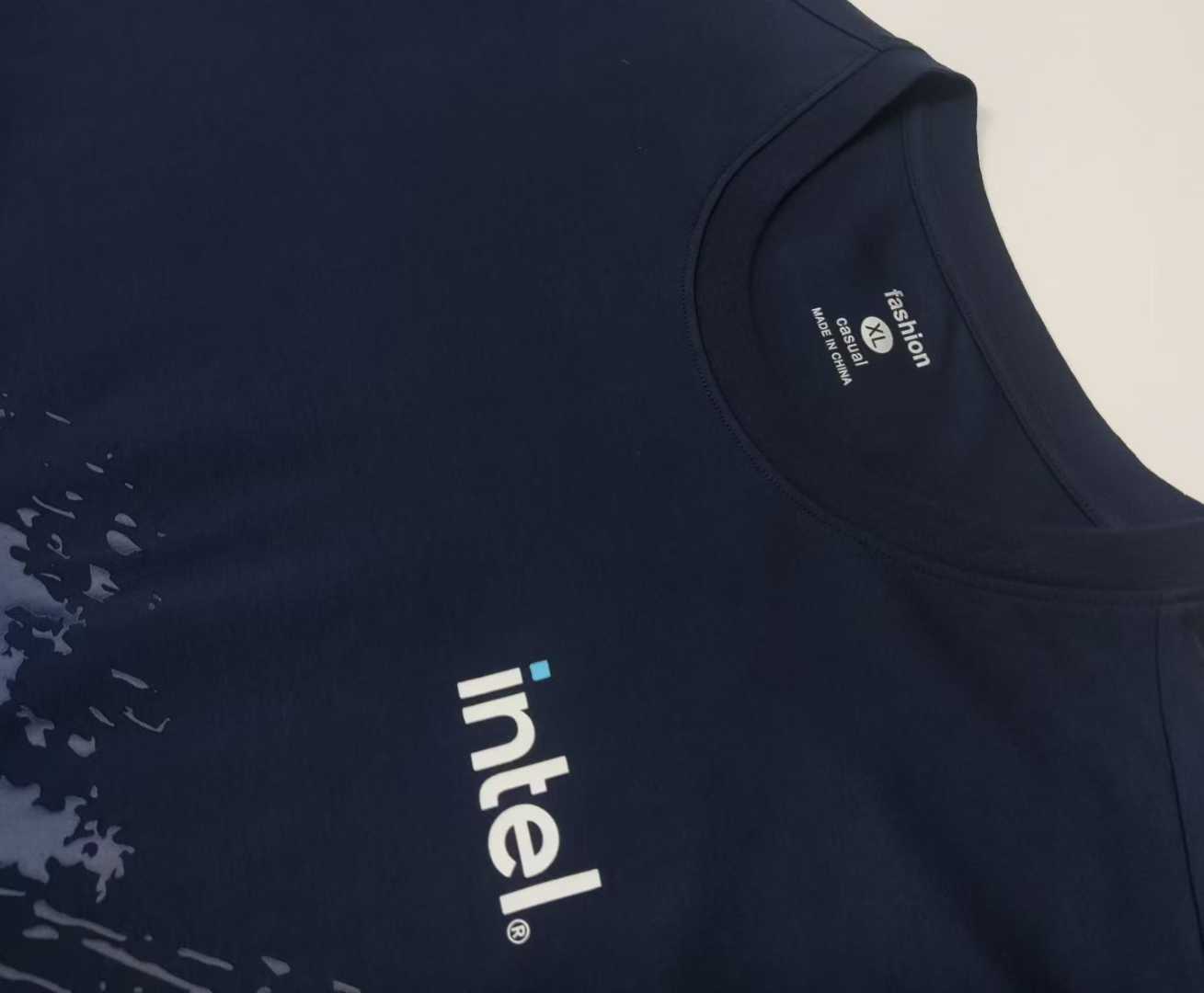 Custom Tech Company Uniform T-Shirts for Intel | LSLONG OEM Apparel ...