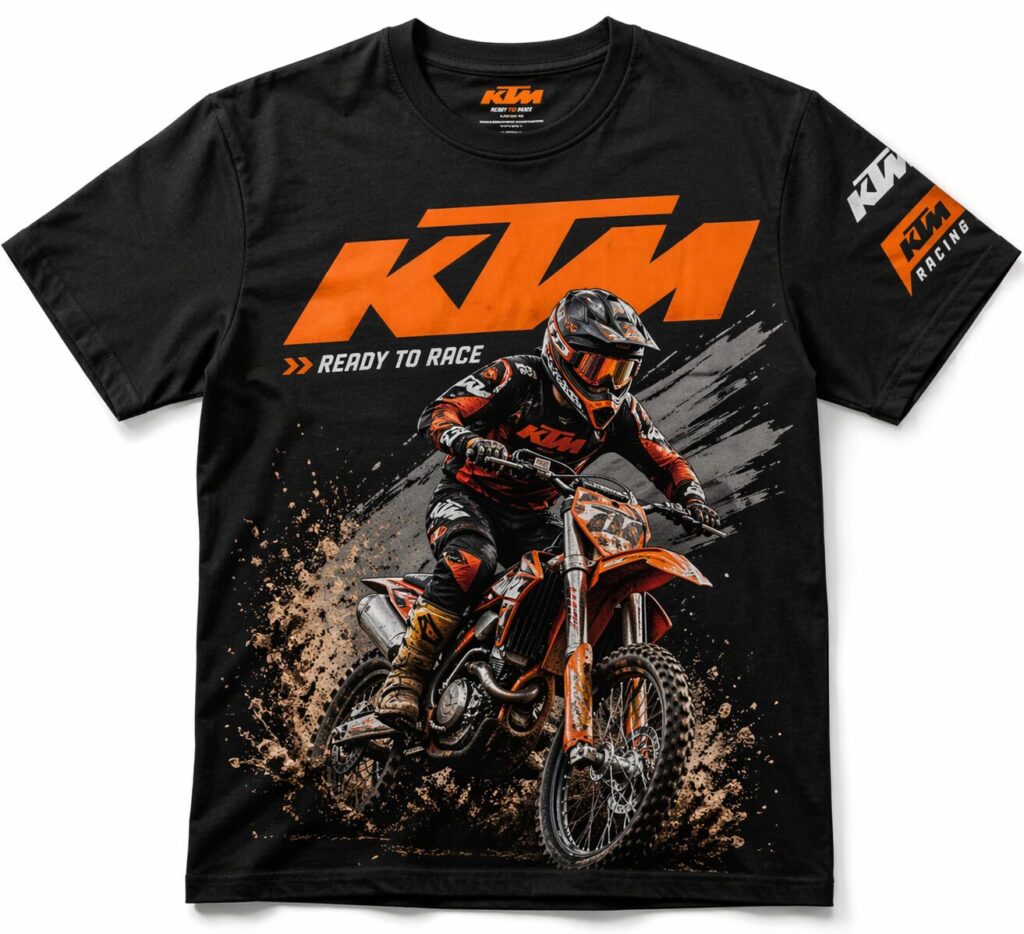 KTM Custom Motorcycle Club T-Shirts A High-Impact Branding Case