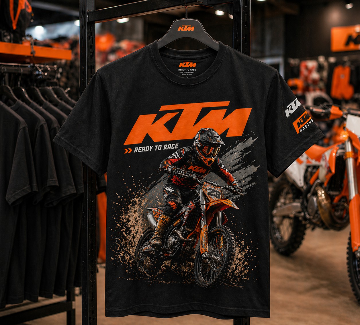 KTM Custom Motorcycle Club T-Shirts: A High-Impact Branding Case by LSLONG
