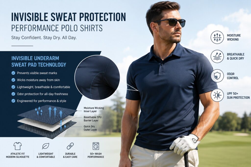 Invisible Sweat Protection Polo Shirts: The Next Growth Opportunity in Australia’s Premium Performance Apparel Market