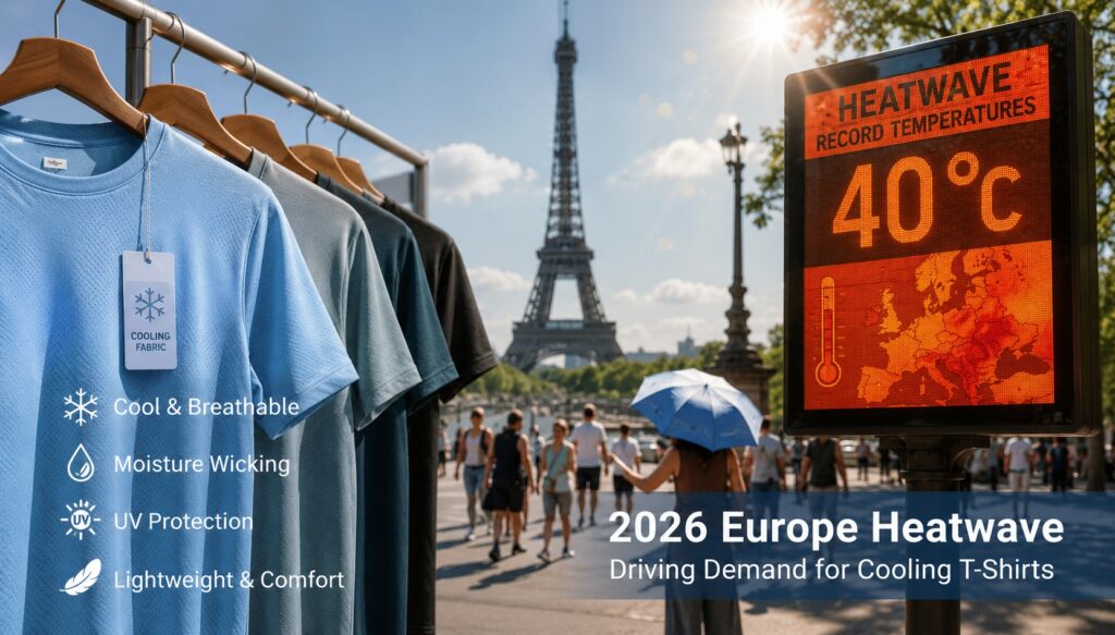Europe's 2026 Heatwave Drives Surging Demand for China's Cooling Performance T-Shirts